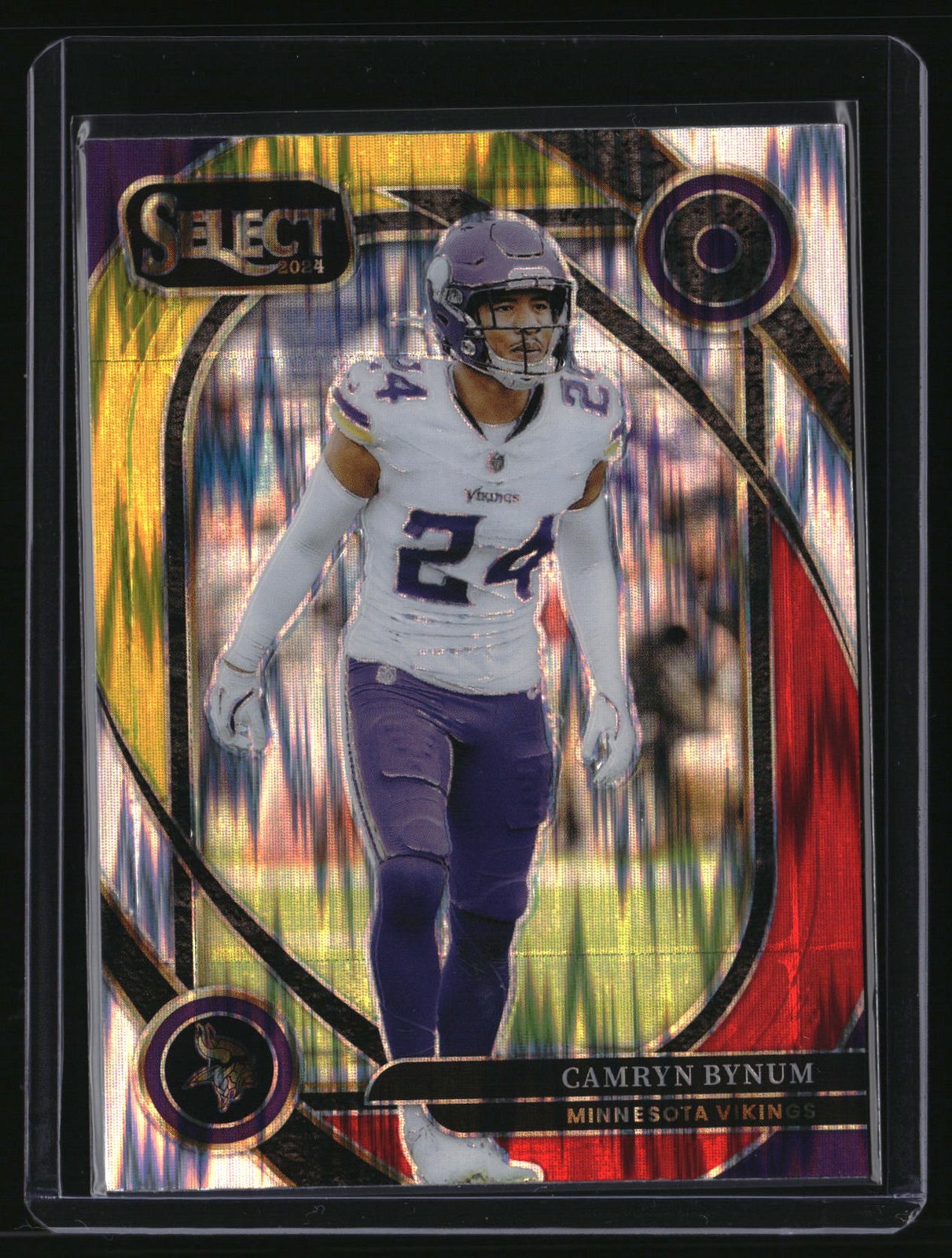 2024 Panini Select #234 Camryn Bynum Red & Yellow Prizm Shock
