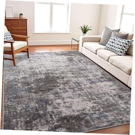 6x9 Washable Modern Abstract Area Rug for Living Room Floor Decor