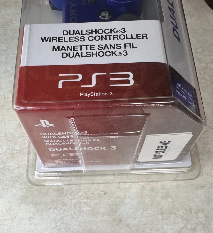 Sony PS3 DualShock 3 Wireless Controller Metallic Blue OEM – Brand New Sealed - Image 3 of 4
