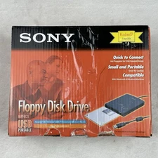 New SONY USB External 3.5" Floppy Disk Drive - Model MPF82E