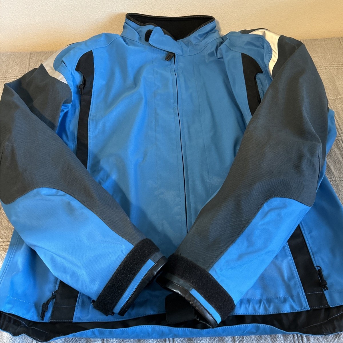 BMW Motorrad ComfortShell Jacket Size 58 US 48 Reg Blue Gray