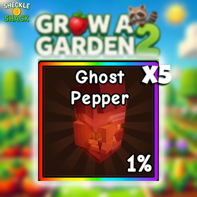  ️x5 GHOST PEPPER SEED   Grow A Garden 2   (Super Fast Delivery !)