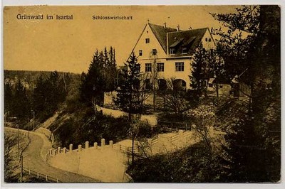 Gruenwald Muenchen Gruenwald i. Isartal gestempelt 1916