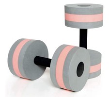 Water Dumbbells 2 Pack EVA Foam Pool Resistance Weights Aerobics