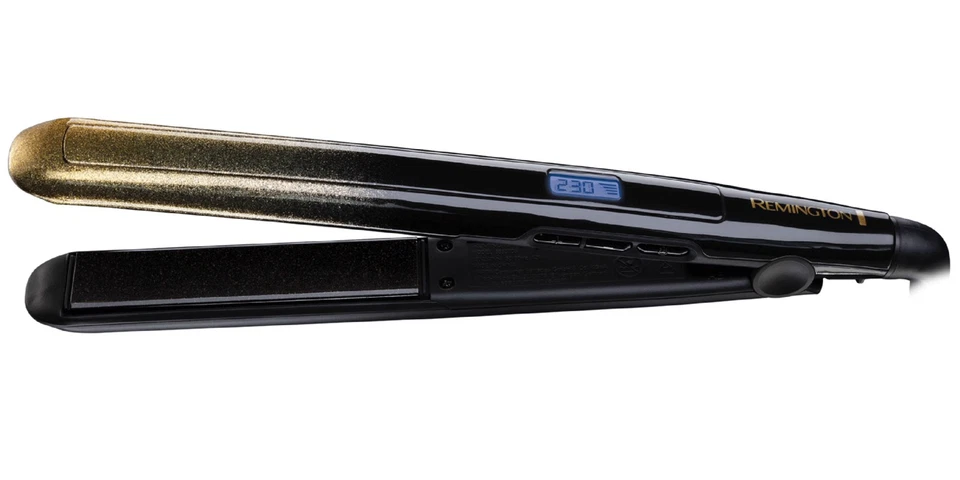 Remington Glätteisen GoldDust S5208 Haarglätter Keramik schwarz gold