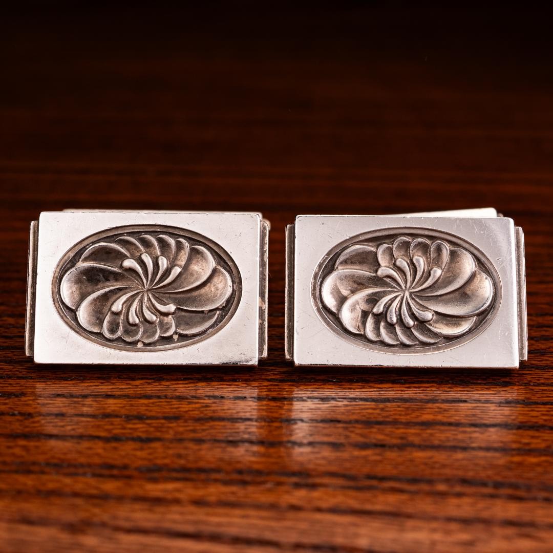 Georg Jensen Cufflinks No case Rectangular Shape … - image 2