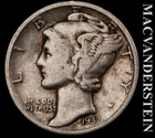 1937 Mercury Dime- Scarce Better Date- No Reserve #K548