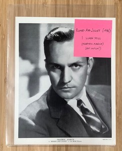 1 Romeo and Juliet (1936) original linen paper publicity still Fredric March