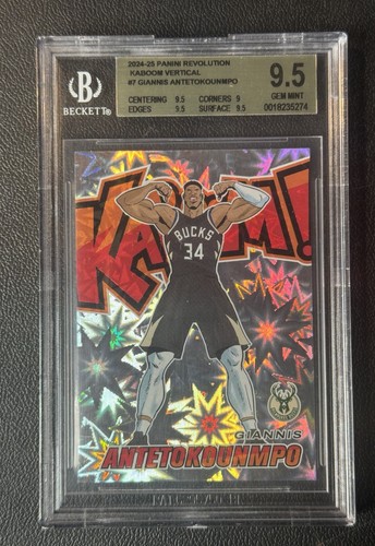 Giannis Antetokounmpo #7 2024 Panini Revolution Kaboom Vertical card