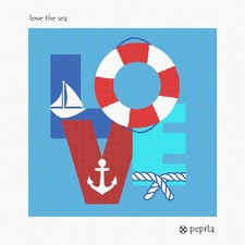 Love The Sea Needlepoint Canvas