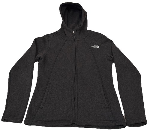 The North Face Women’s Crescent Full Zip Hoodie Jacket Small Dark Gray Fleece