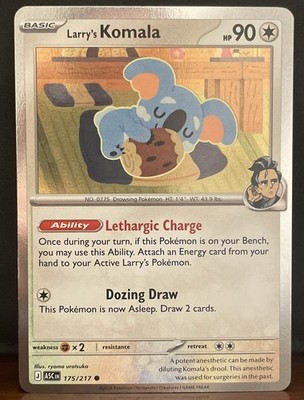 Pokémon 175/217 Larry's Komala Ascended Heroes Promo Near Mint