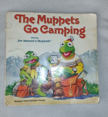 Vintage The Muppets Go Camping - Children's Book 1981 Kermit the Frog Jim Henson