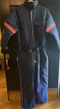 Vintage Saftbak Hunting Coveralls Navy Blue Orange Men&rsquo;s XL