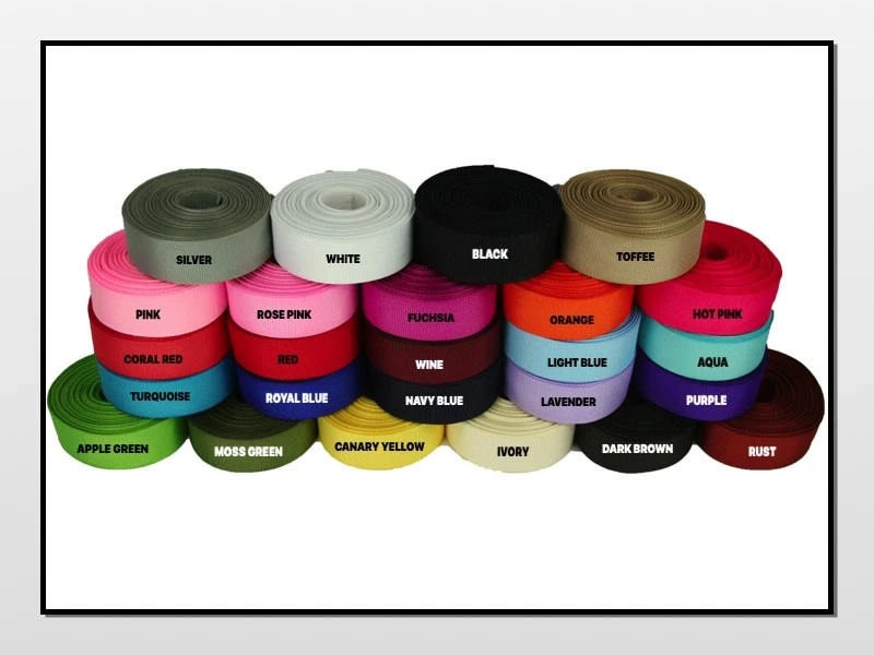 Cinta enrollada GROSGRAIN 5/8" 100 % poliéster elige color y yardas cantidad Foto 2 de 2