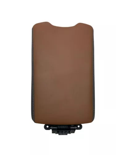 2023-2024 VINFAST VF 8 CENTER CONSOLE ARMREST STORAGE LID SADDLE BROWN / BLACK