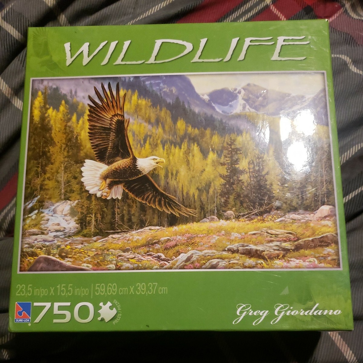 WILDLIFE ~ ABOVE THE FALLS ~ BALD EAGLE Greg Giordano 750 Pc