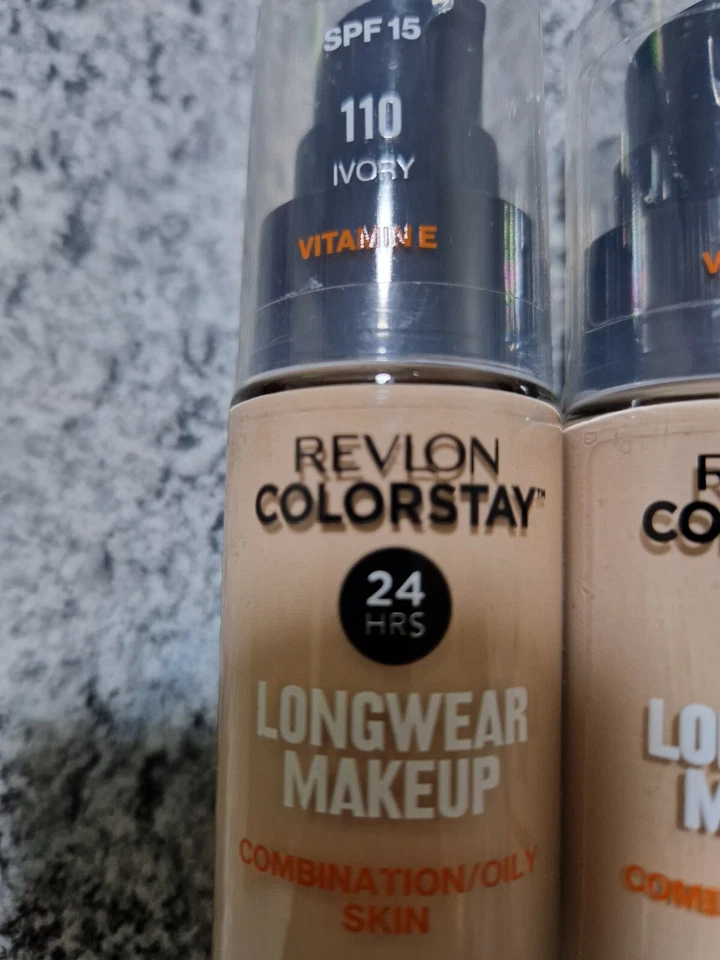 2 x IVORY REVLON COLORSTAY FOUNDATION 24Hrs 30ml No 110 - Image 4 of 4