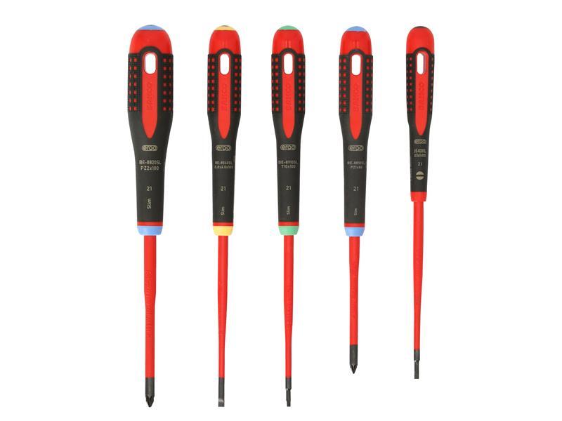 Bahco BE-9872SL Ergonomici™ Isolati VDE Screwdriver Set, 5 Pezzi BAH9872SL