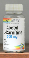 Solaray Acetyl L-carnitine Supplement 500mg 30 Count for sale online | eBay Solaray Acetyl L-carnitine Supplement 500mg 30 Count for sale online | eBay