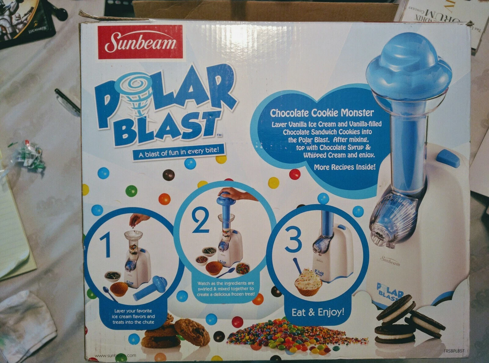 SUNBEAM - POLAR BLAST ICE CREAM TREAT MAKER CANDY PARTY FROZEN FUN -