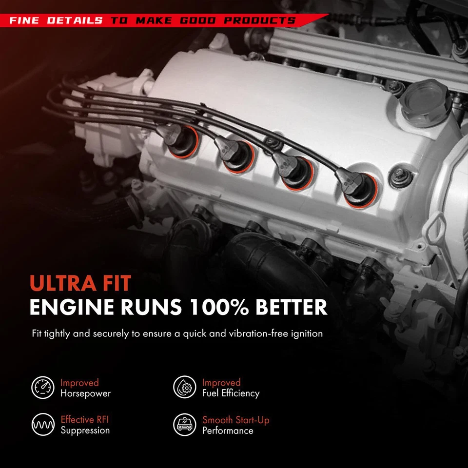 Ignition Coil +Spark Plug +Wire For 2001-2012 Ford Ranger Mazda 6 L4 2.3L FD497 - Imagem 4 de 4