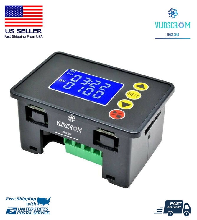 AC DC Timer Relay Microcomputer Time Controller Delay Relay Module  12V 24V 110V