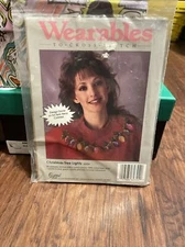 Wearables to Cross Stitch Counted Kit 60324 Christmas Tree Lights Cottagecore