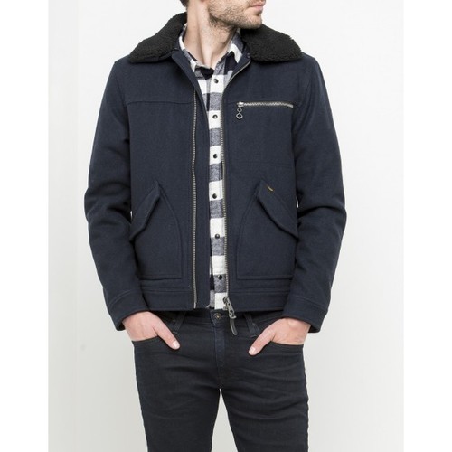 NEW WOOL JACKET CON PELLICCIA GIUBBINO UOMO GIUBBOTTO LEE JEANS GIACCONE  PANNO | eBay