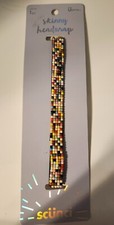 Scunci Skinny Elastic Headwrap - Beaded - U got this NWT