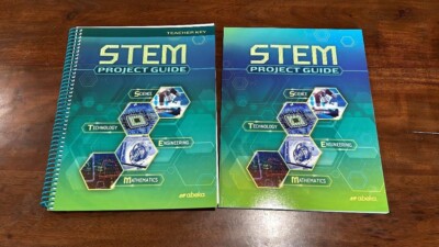 Abeka STEM Project Guide Textbook Workbook and Teacher Key