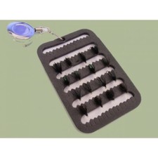 16 Wet Spider Patterns Trout Flies on a Fly Patch with a Zinger. Mixed Size