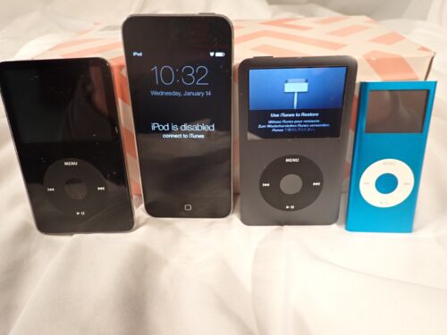 Set of 4 Ipods for repair!  Good physical shape but they could be locked or dead - Bild 1 von 13
