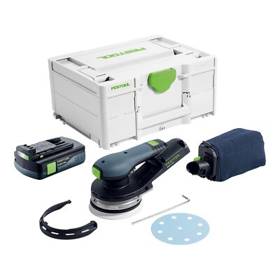Festool ETSC 2 125-Basic Exzenterschleifer 18V 125 mm + 1x Akku 3 Ah + Systainer