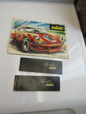 2 Solido Mini Car Booklets & 1 Solido Preview Book