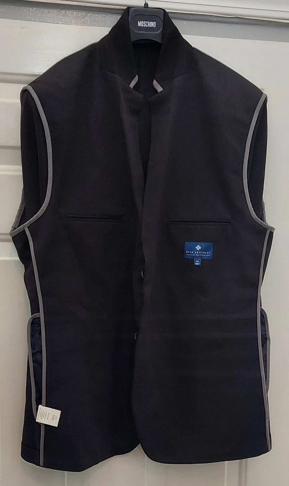 RYAN SEACREST DISTINCTION MEN'S BLACK POLYESTER BLEND JACKET SIZE XXL NWOT - product detail image 12