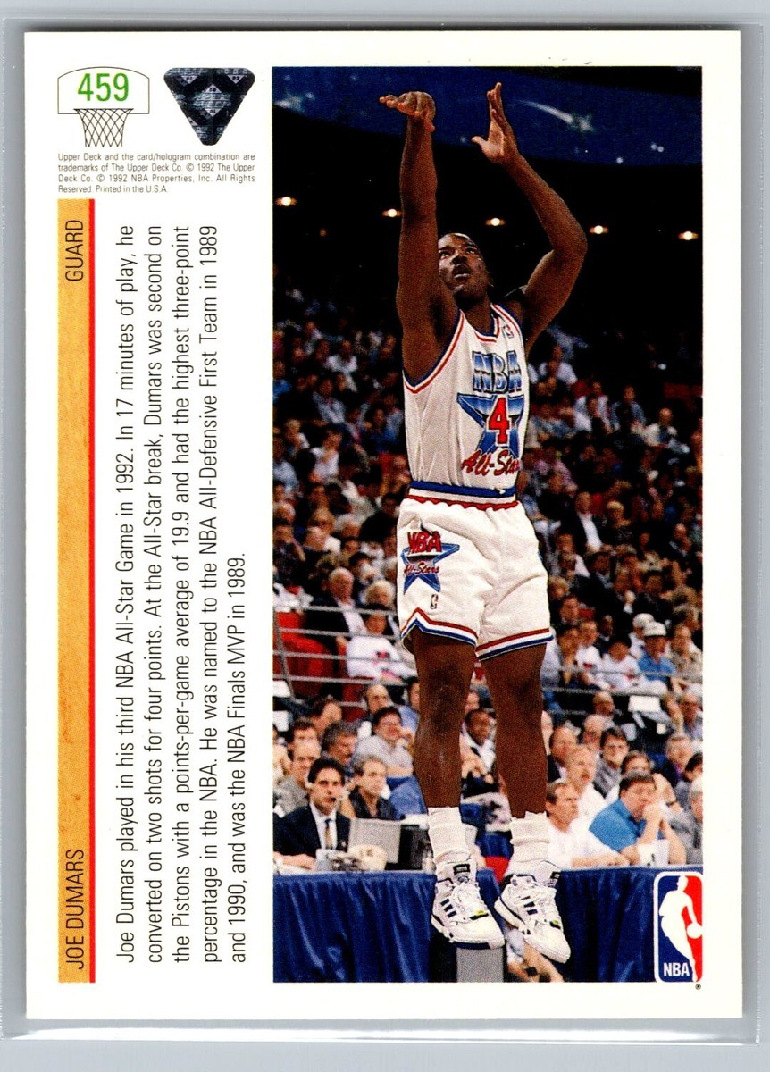 1991 Upper Deck All-Star Basketball #459 Joe Dumars HOF Detroit