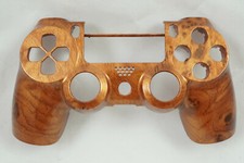 Finish Hard Wood Glossy Front Face Shell For PS4 Controller - For current gen