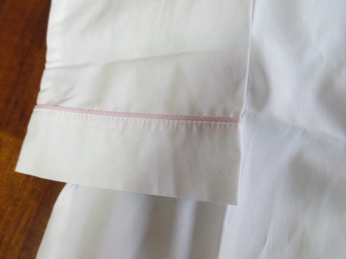 Frette Baby Girls Pajamas Pink Trim Size 4 Made in Italy 100% Cotton NWT - Picture 3 of 7