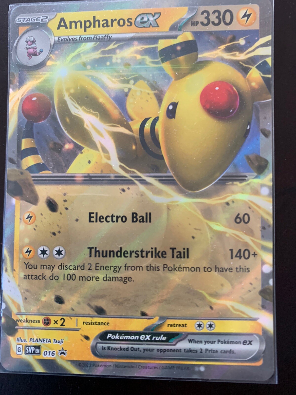 Ampharos ex - SVP 016 - Pokemon TCG Black Star Promo (2023) NM