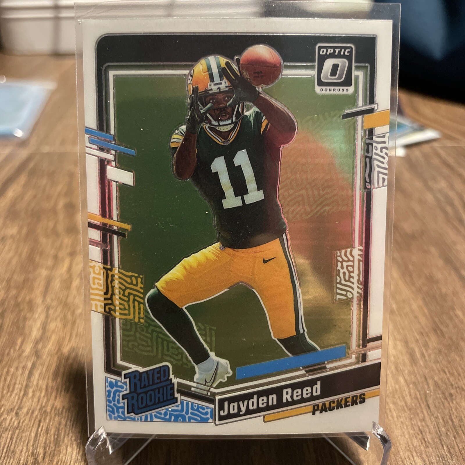 JAYDEN REED #239 2023 PANINI OPTIC PACKERS RATED ROOKIE RC