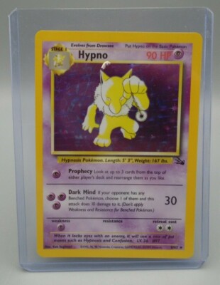 Pokemon Card Hypno Holo Foil Holographic 8/62 1999 Wizards Pokemon Card Hypno Holo Foil Holographic 8/62 1999 Wizards