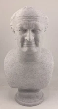 ROMAN SCULPTURE VESPASIAN 7.9 INCH/200 MM, MUSEUM REPRODUCTION
