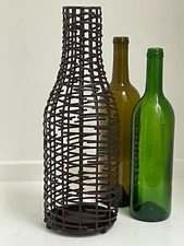 Modern Metal Wine Bottle Cork Collection Holder