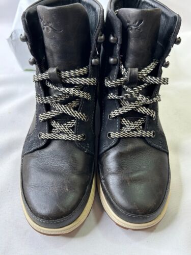 Chaco Sierra Waterproof Hiking Boots Womens 6.5 Leather Lace Up Black JCH107546 - Picture 2 of 8