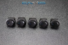 5 PCS ROUND ON OFF ROCKER SWITCH MINI TOGGLE BLUE LED 3/4 MOUNT HOLE EC-1103ABL