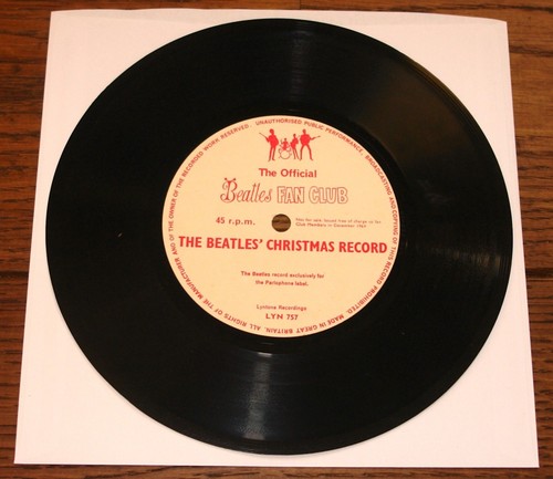 THE BEATLES ANOTHER CHRISTMAS RECORD 1964 2ND FAN CLUB FLEXI 7" INSERT ENVELOPE - Picture 2 of 11