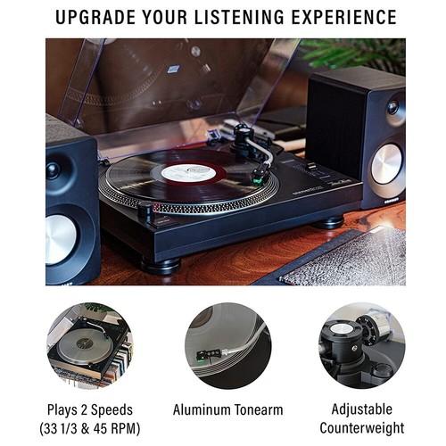 Crosley C100BT-BK 2-Speed Bluetooth Turntable Record Player - Black - Picture 5 of 5