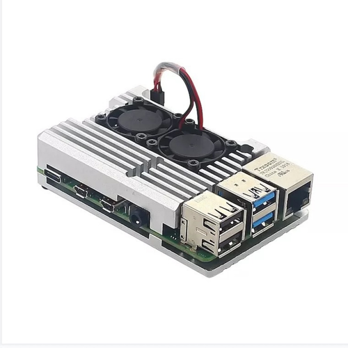 Raspberry Pi 4ta Generación 4B con Doble Ventilador Carcasa Protectora de Refrigeración - Imagen 7 de 10