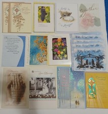 16 Hallmark Religious Greeting Cards Christmas Wedding Sympathy Lot - FREE SHIP